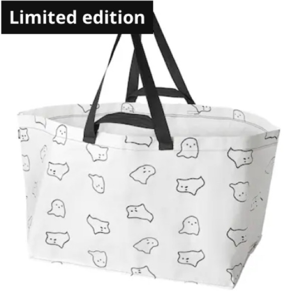 KUSTFYR Ghost Shopping bag, large, 21 ¾x13 ¾x14 ½ "/19 gallon